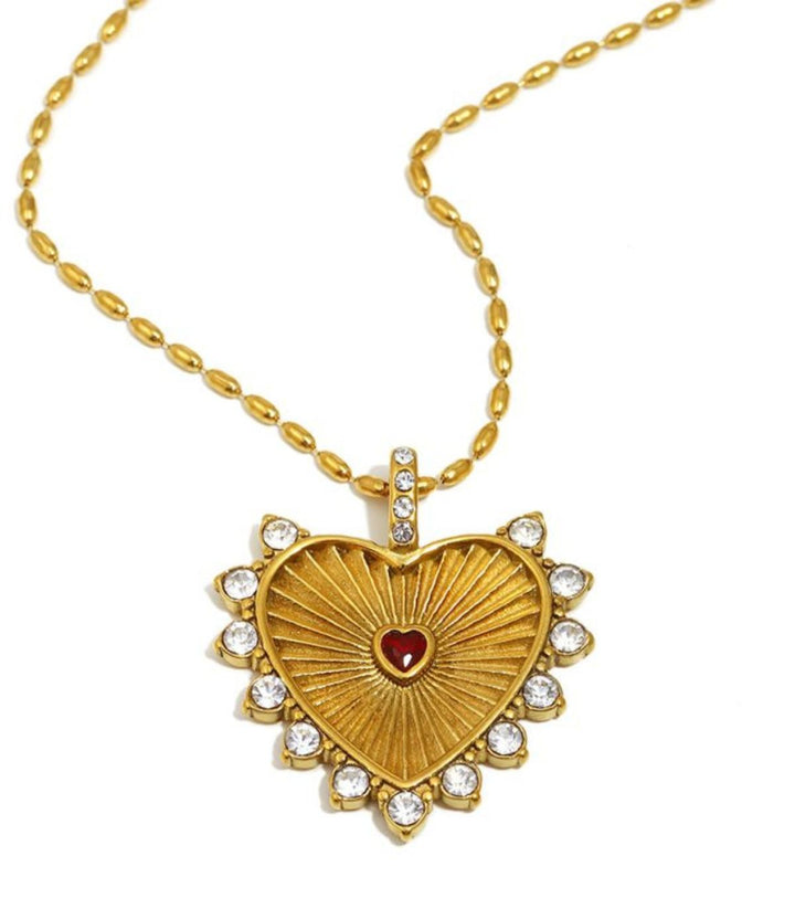 Collar diamond heart