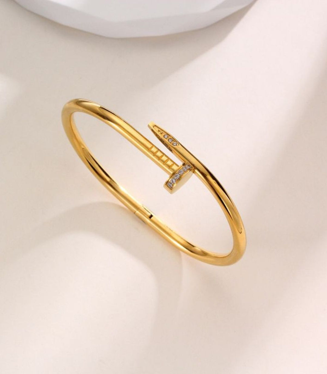 Brazalete gold diamond nail