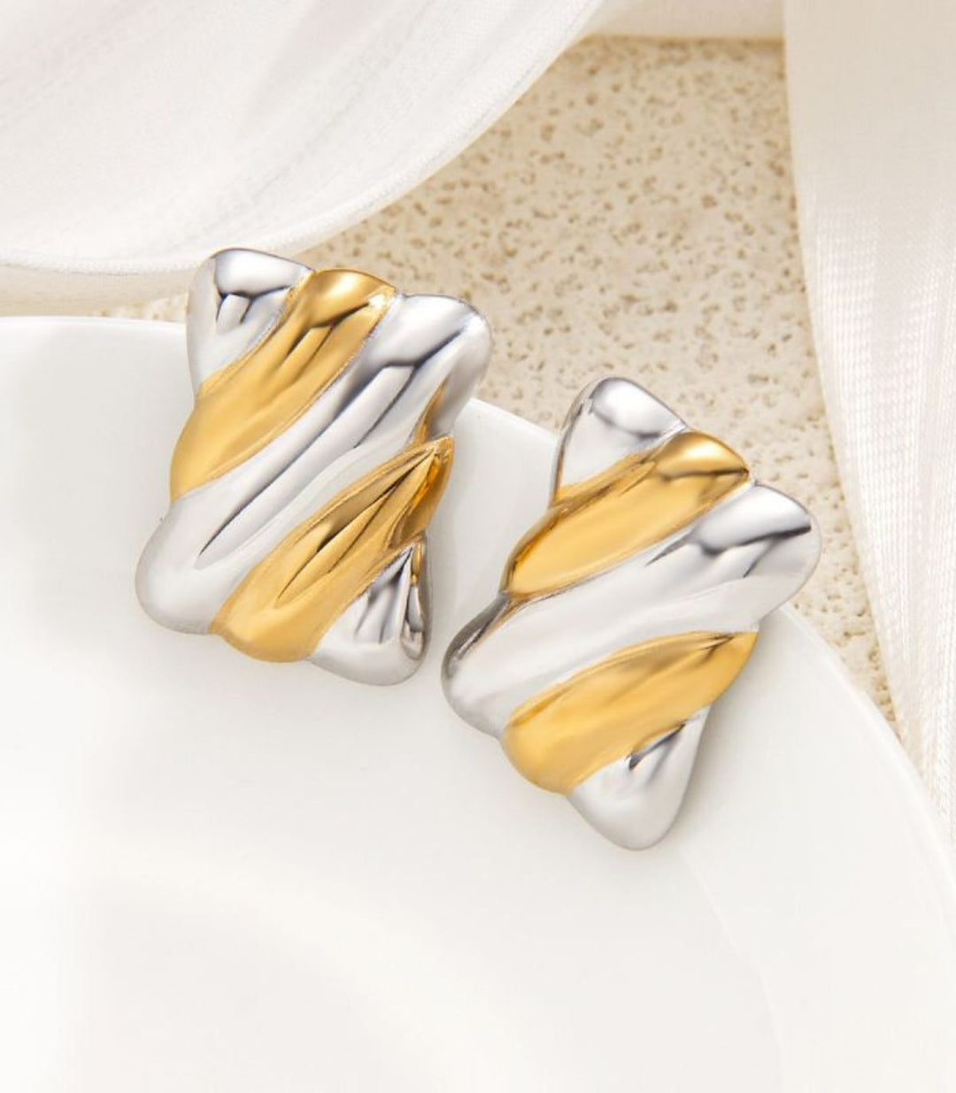 Aretes irregular bicolor