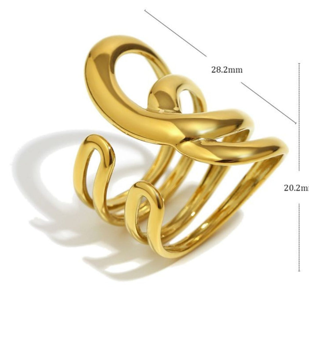 Anillo open curved