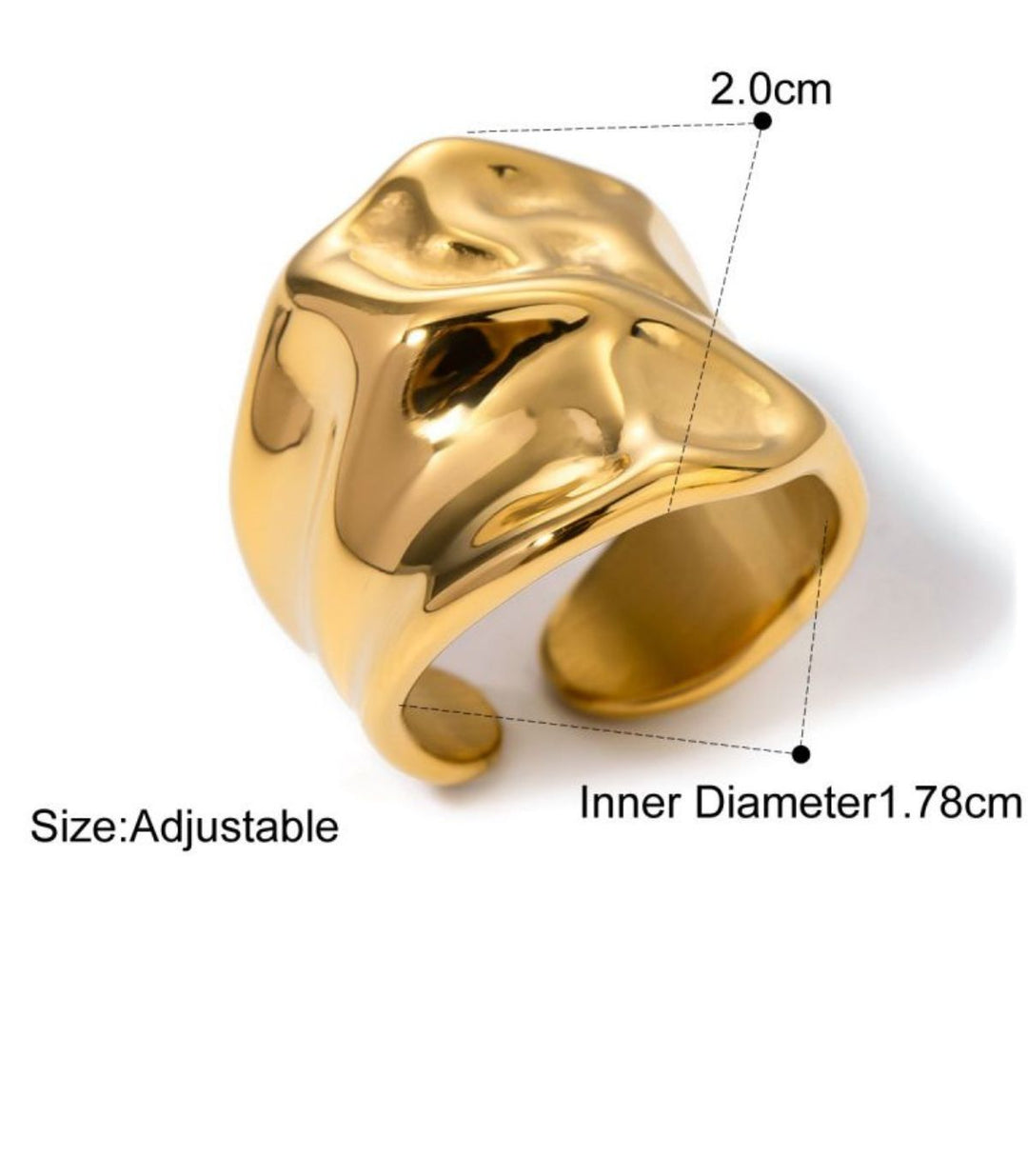 Anillo abierto irregular