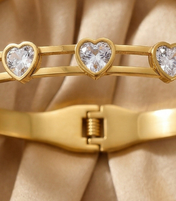 Brazalete Diamond Heart Shape