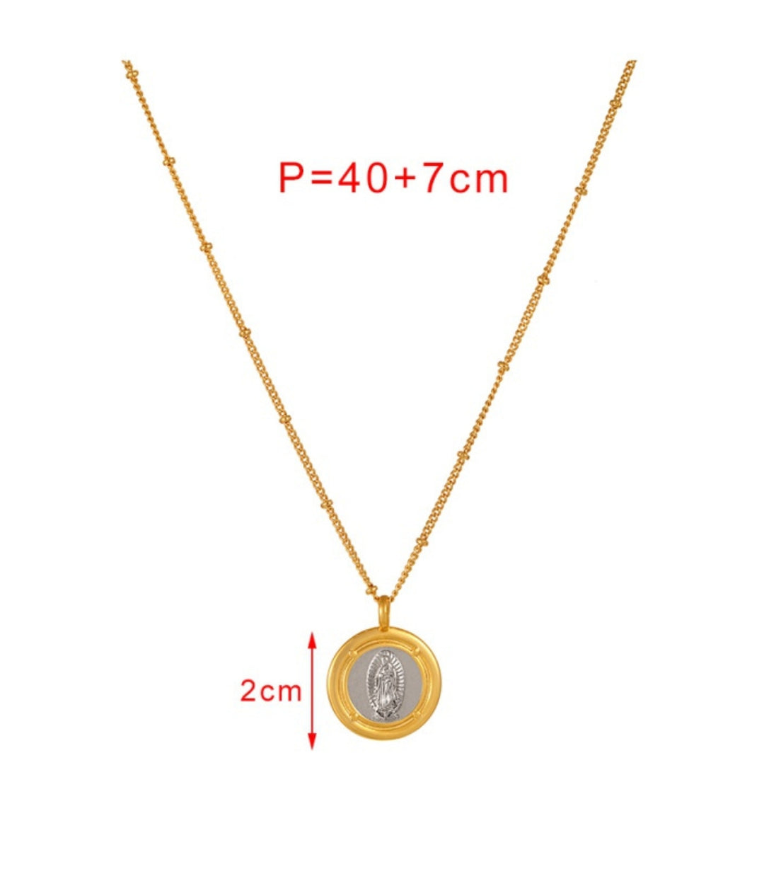 Collar round virgen