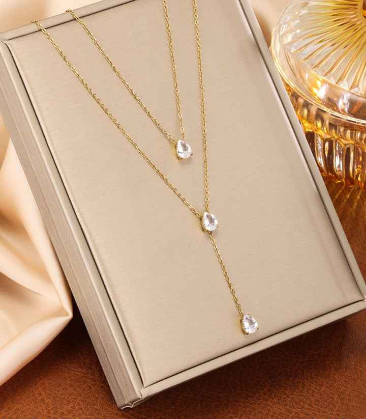 Collar Zirconia Doble Layer