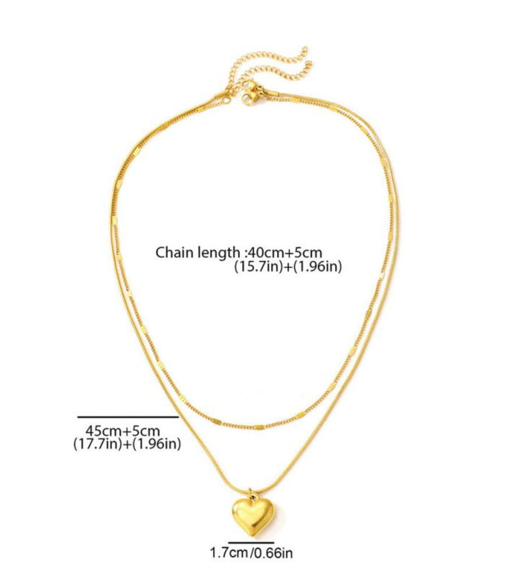 Collar doble layer dorado