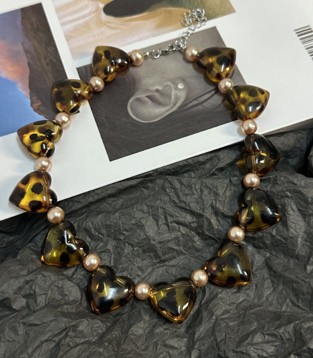 Collar Big Love Resin Beaded