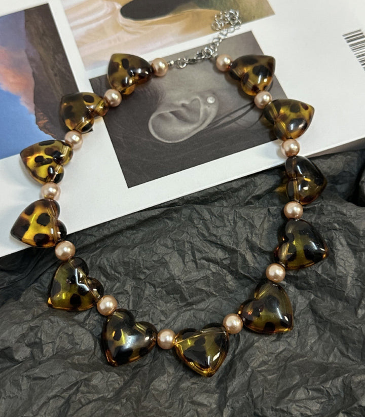 Collar Big Love Resin Beaded