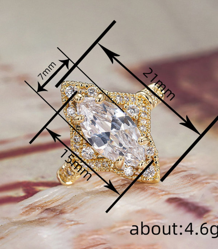 Anillo dorado marquesa 7