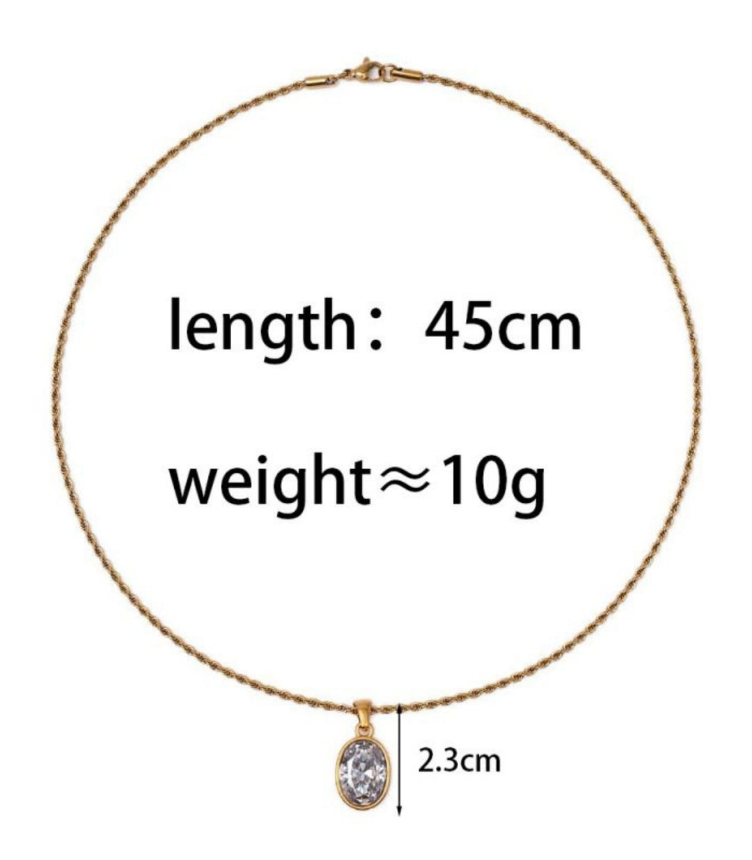 Collar Oval Chain 18k
