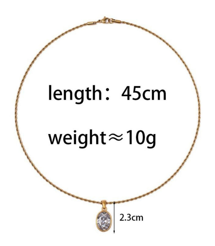 Collar Oval Chain 18k