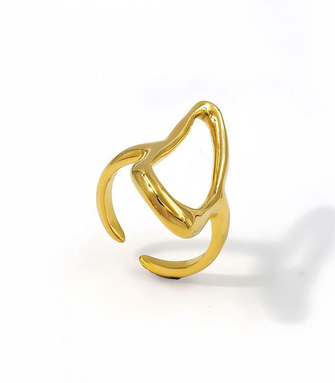 Anillo Dorado Geometric