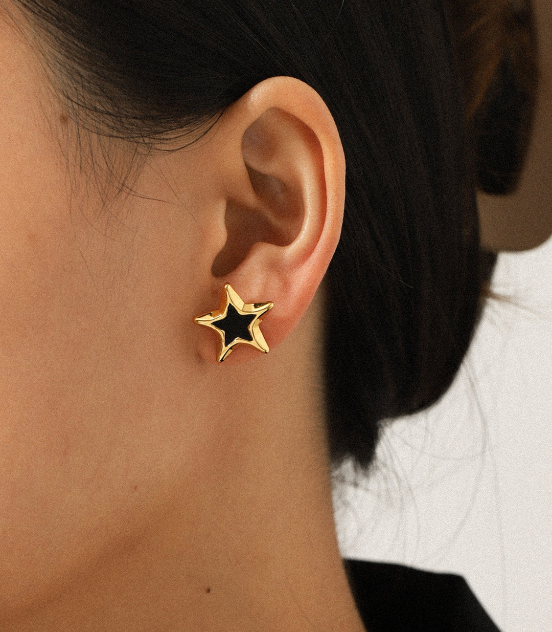 Aretes Estrellas Negras