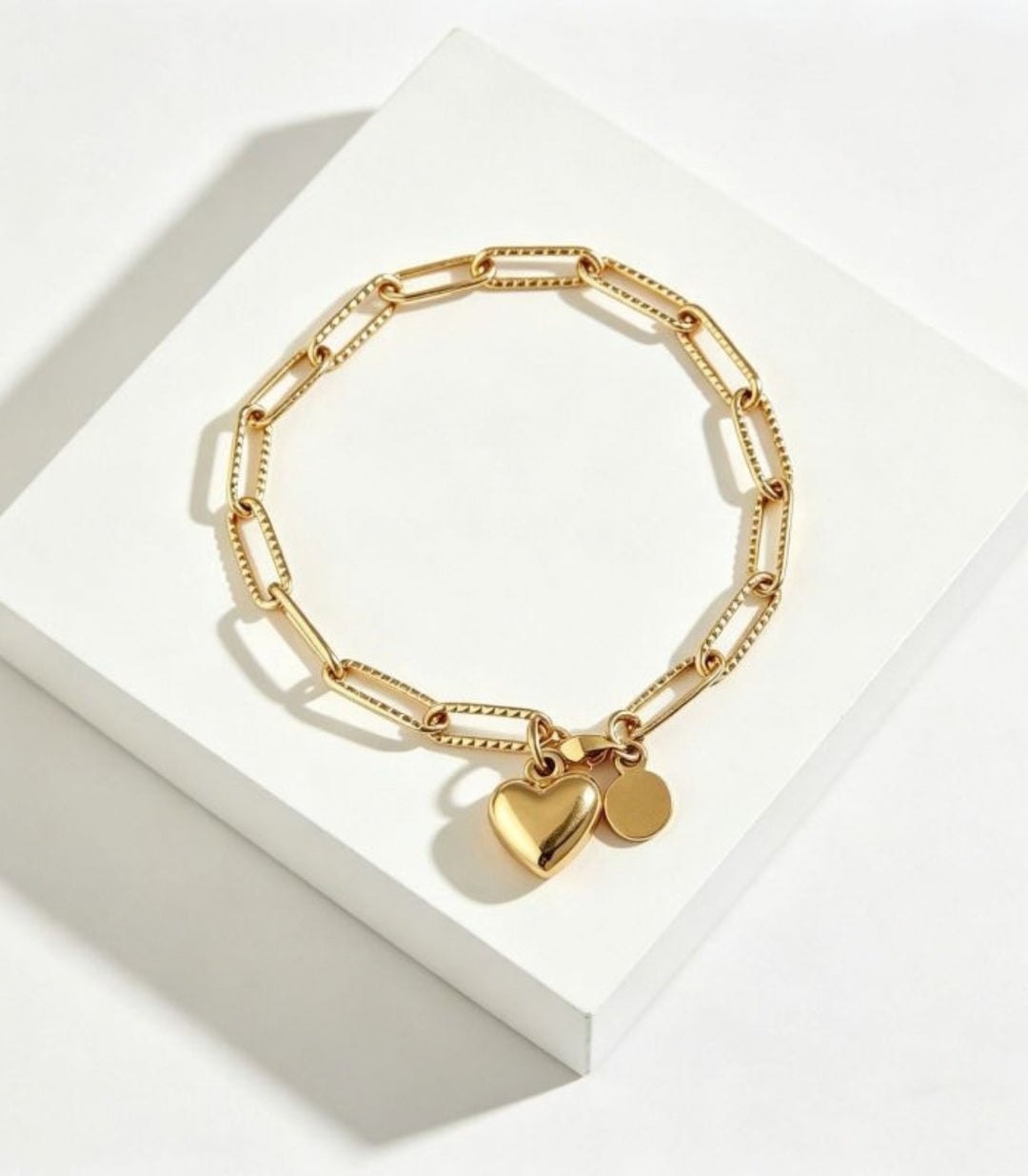 Brazalete Dorado Corazón