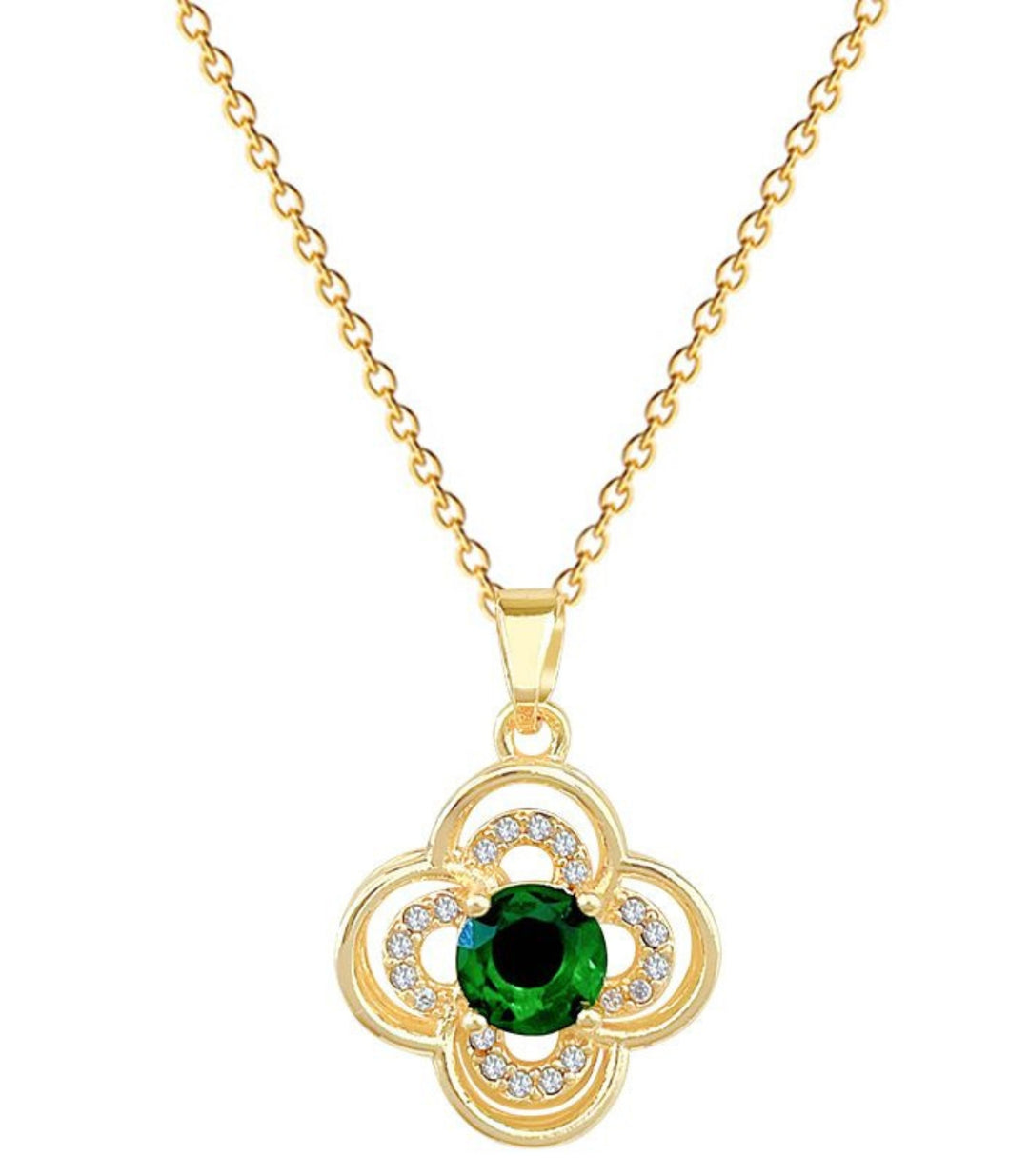 Collar Green Diamond Clover