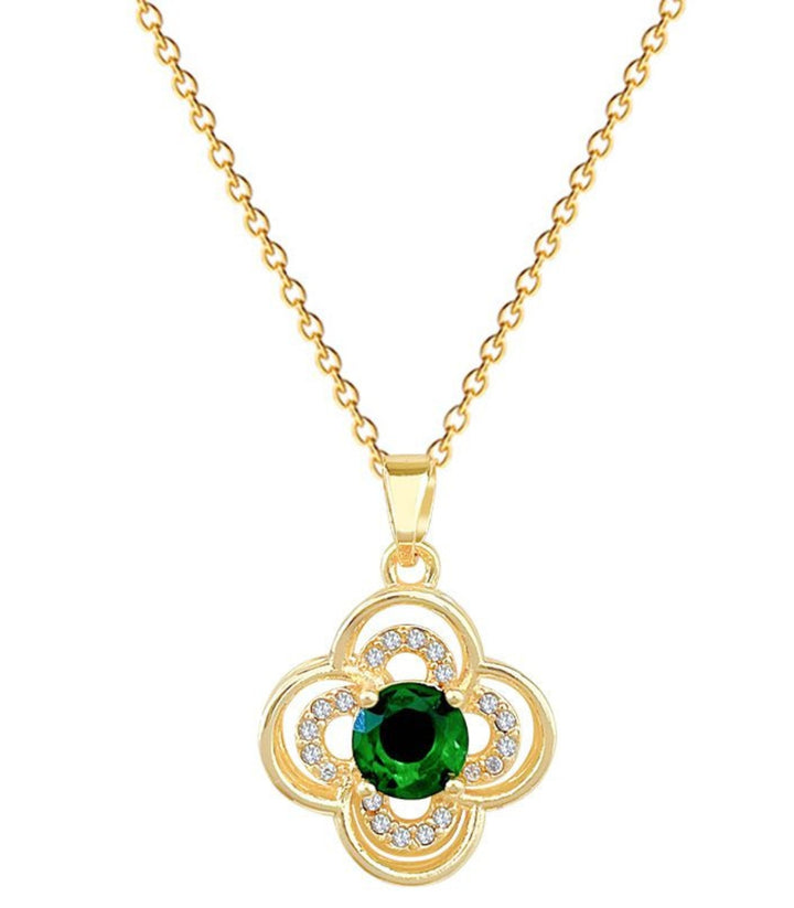 Collar Green Diamond Clover