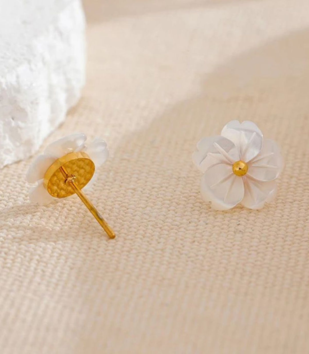 Aretes Shell Flower