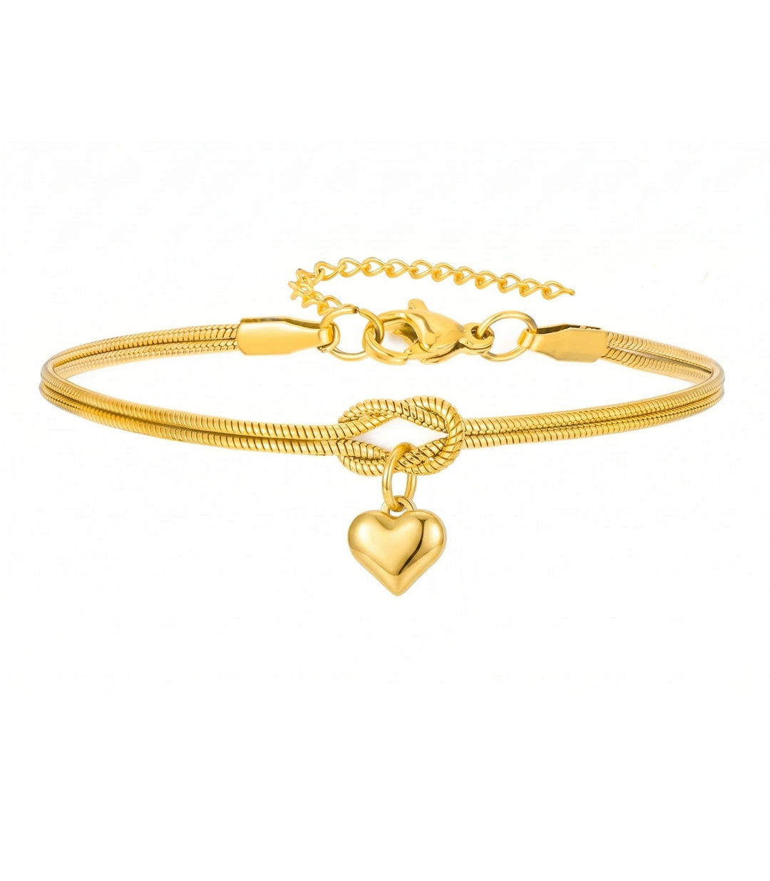 Brazalete Gold Love Knot Round