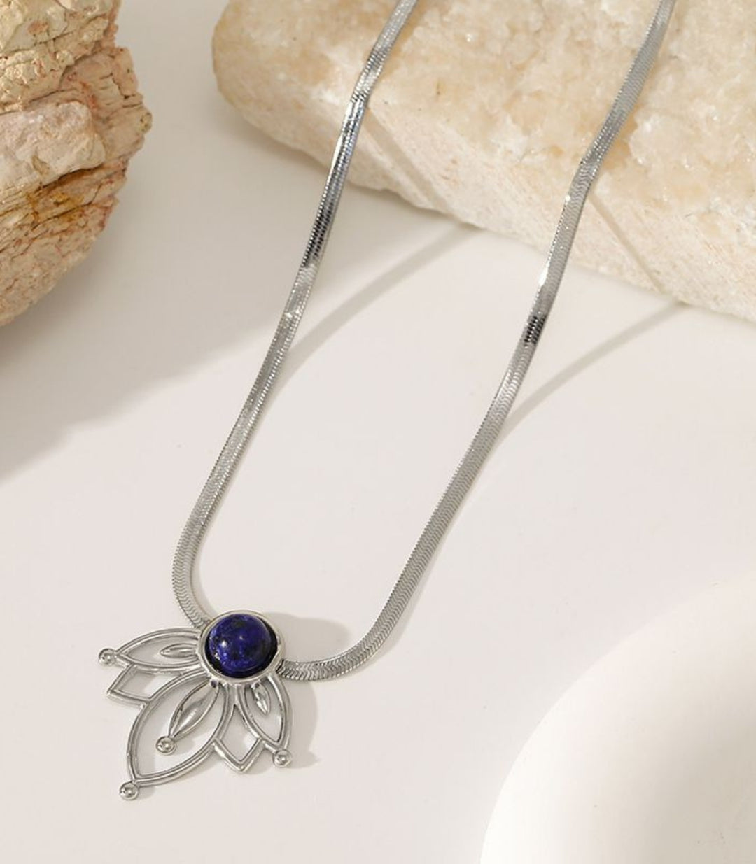 Collar Plata Lotus Vintage