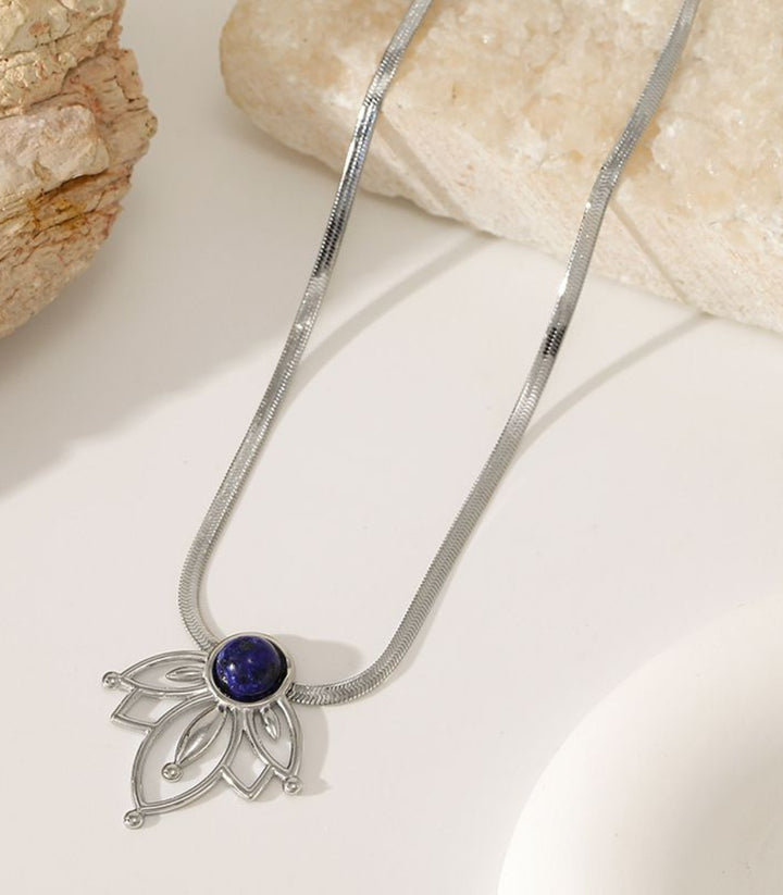 Collar Plata Lotus Vintage