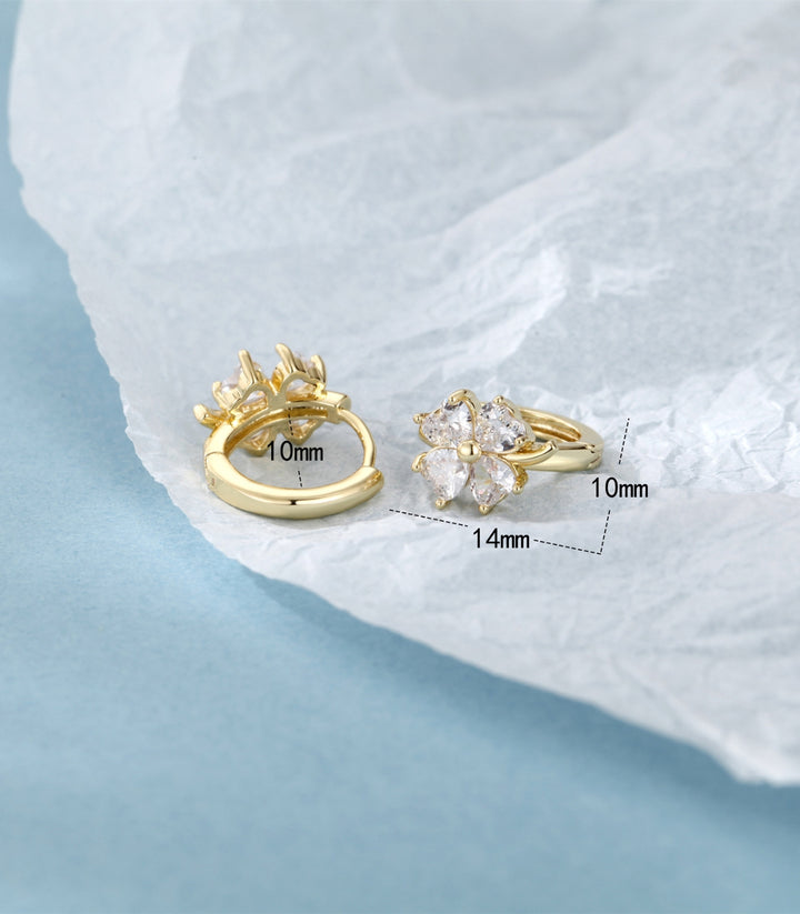Aretes Clover Zirconias