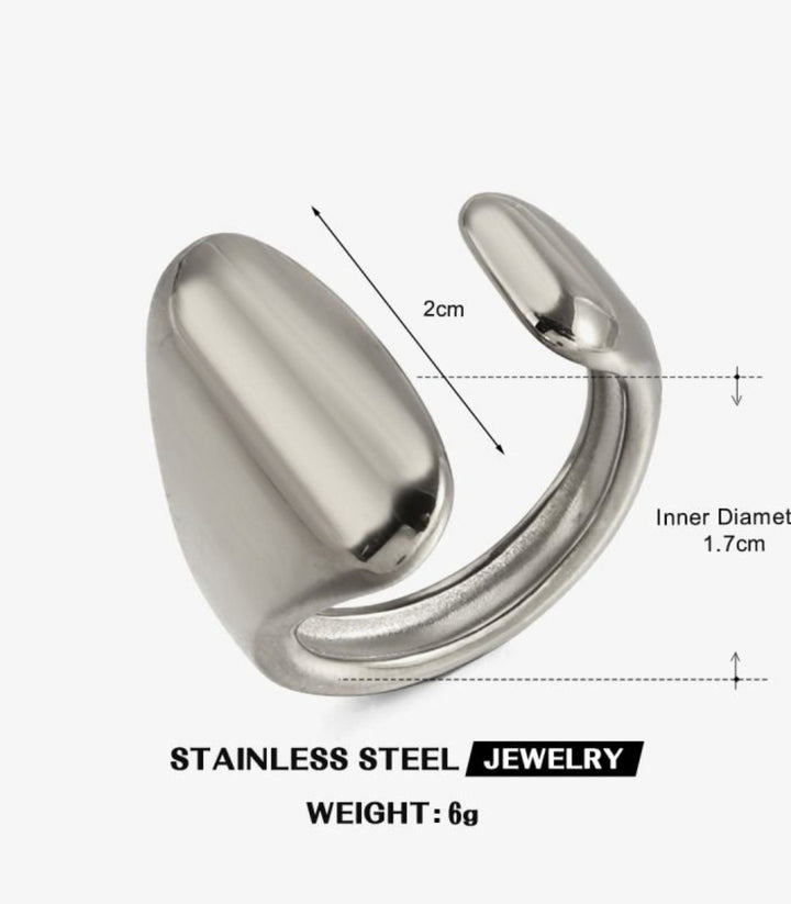 Anillo Silver Wide Band
