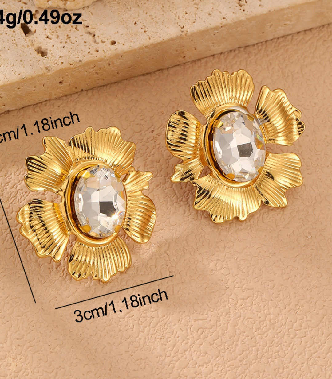 Aretes Zircon Flower 3