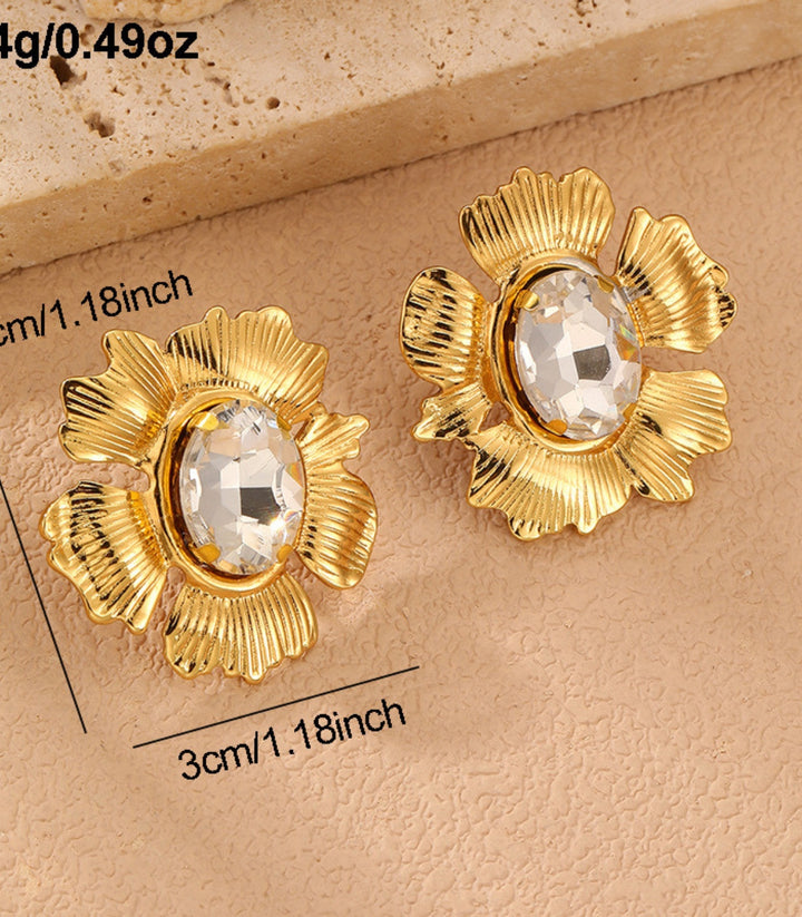 Aretes Zircon Flower 3
