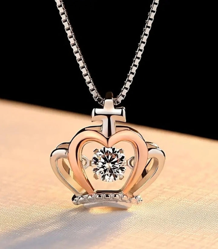 Collar Silver Diamond Crown