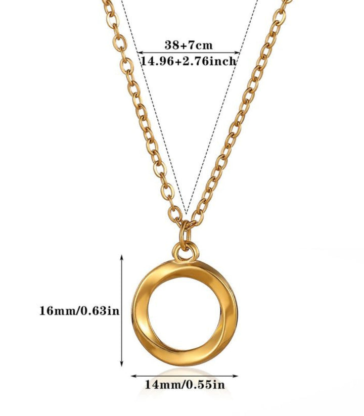 Collar gold round