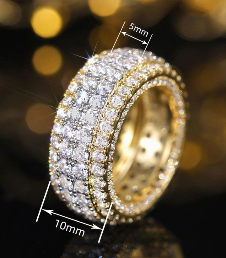 Anillo diamond bicolor 6