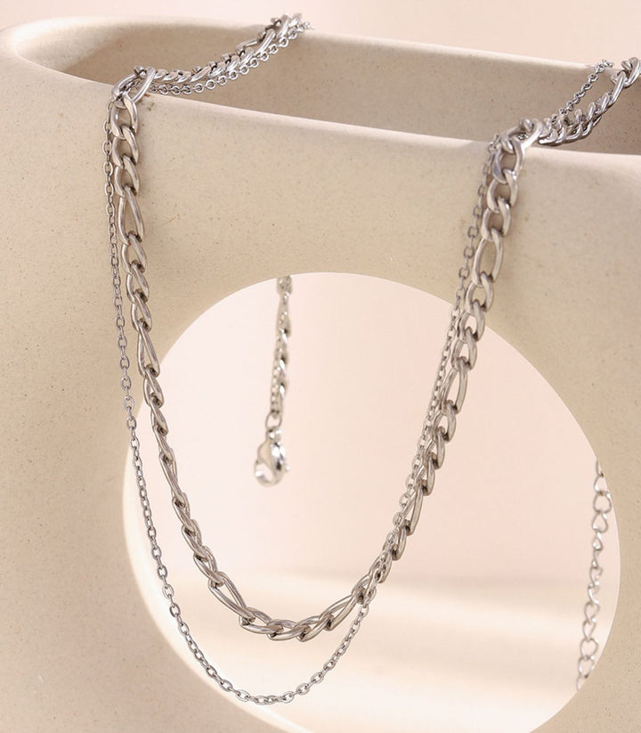 Collar Plata Doble Layer
