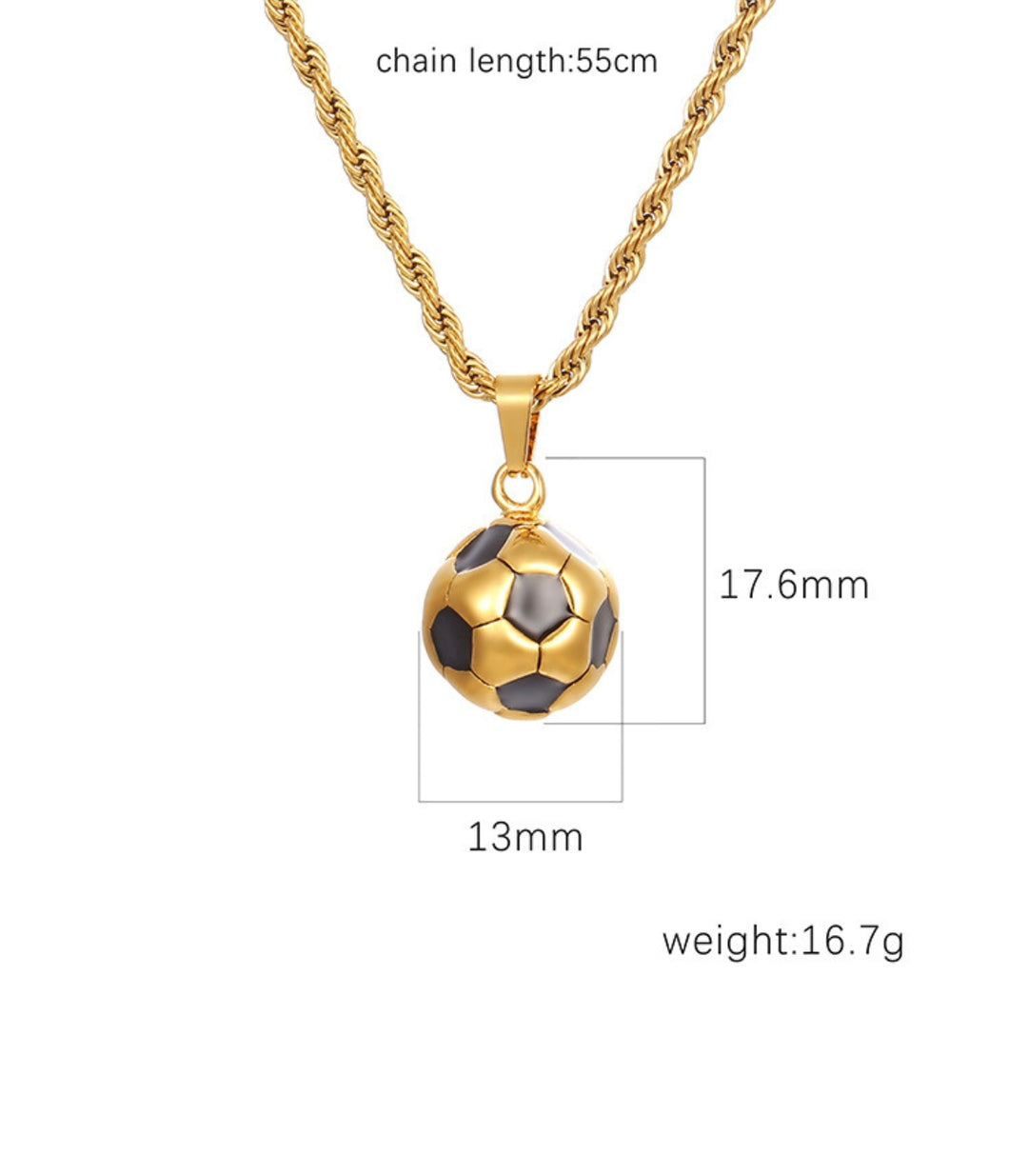 Collar torsal soccer ball