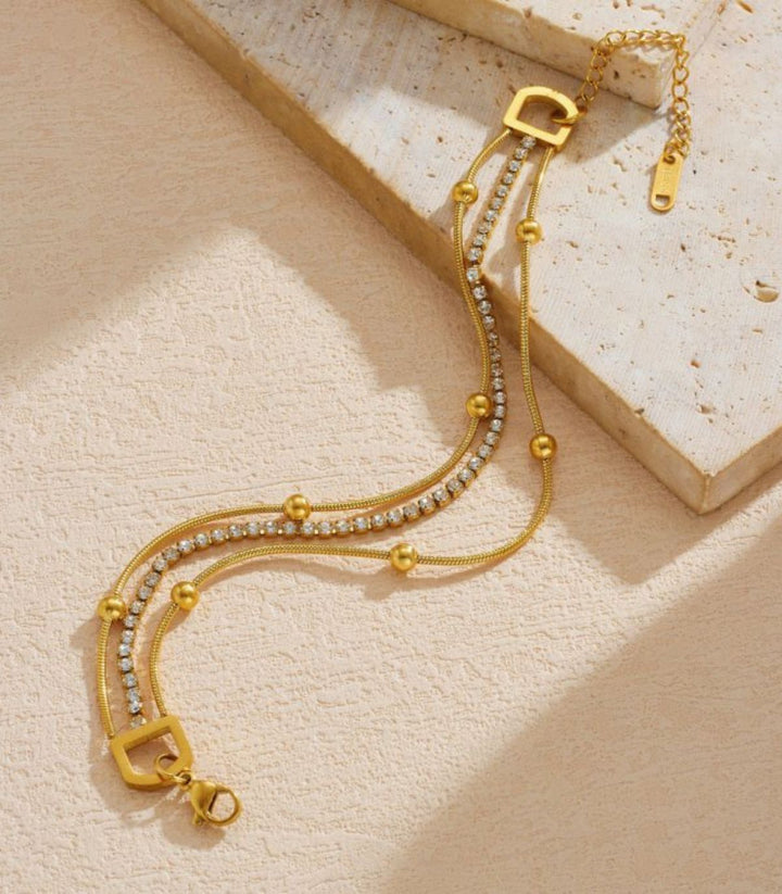 Brazalete Diamond Multi Bead