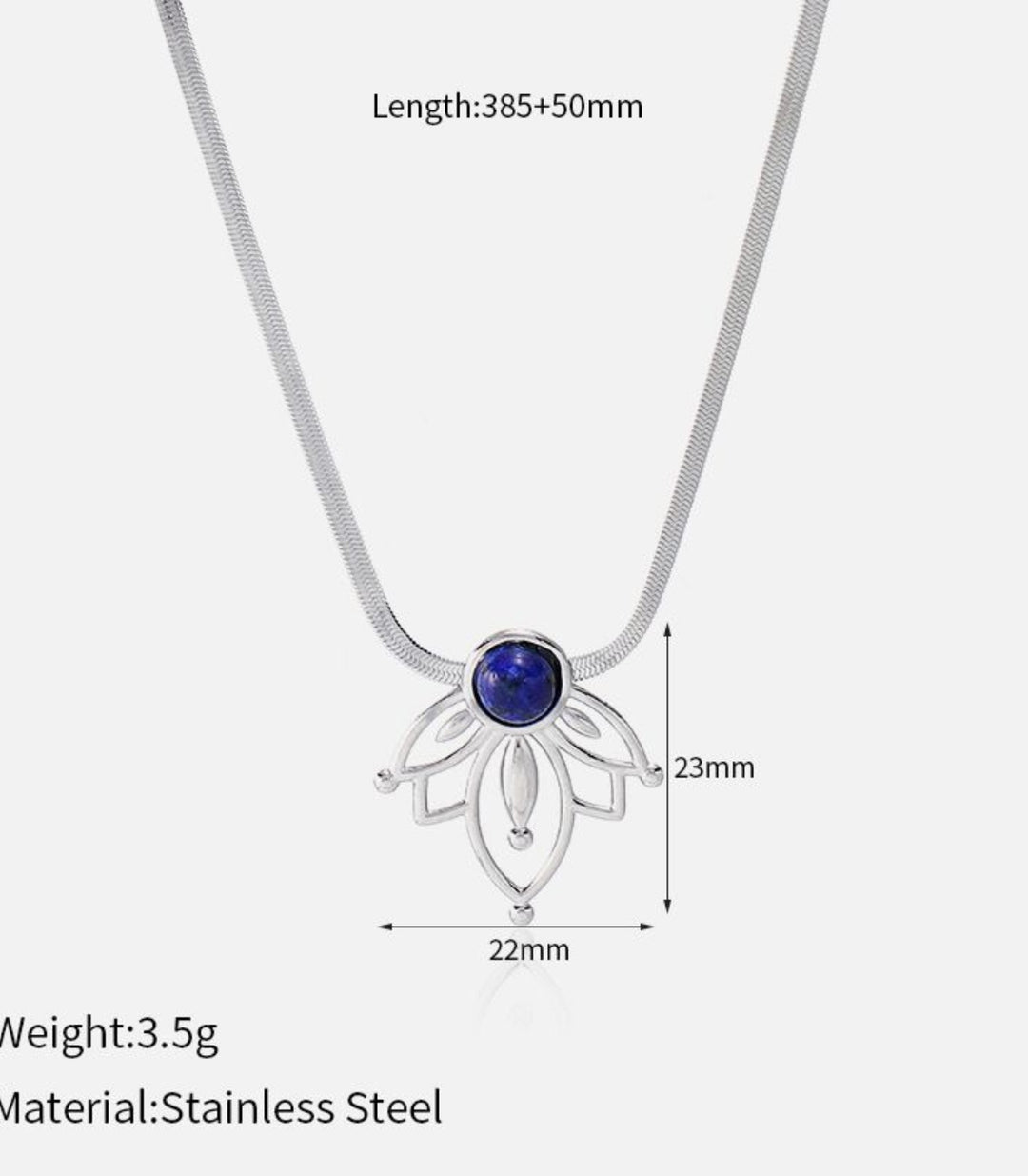 Collar Plata Lotus Vintage