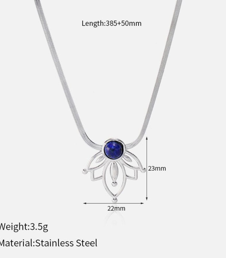 Collar Plata Lotus Vintage