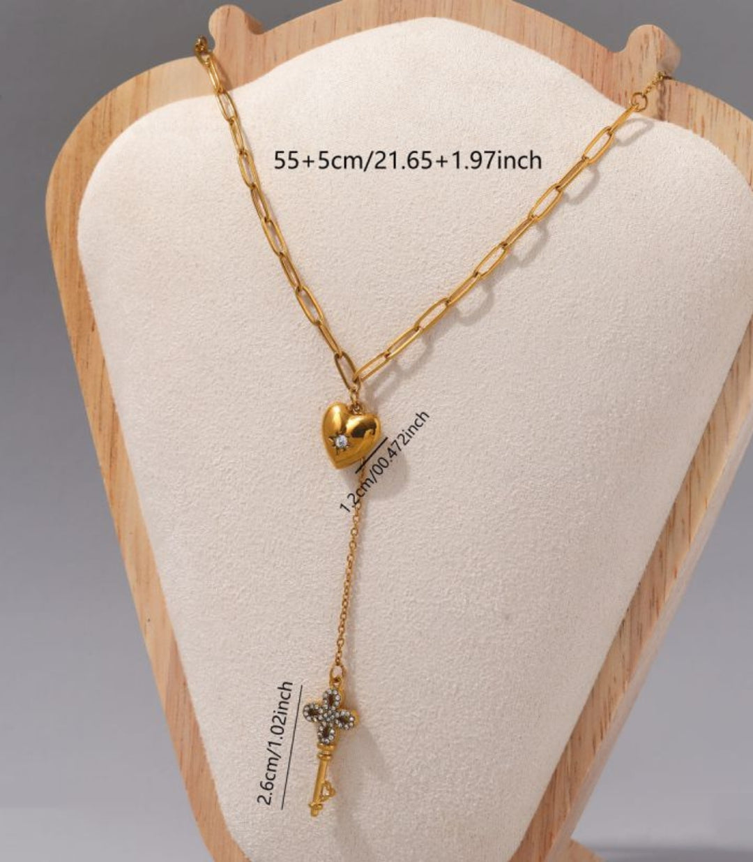 Collar Corazón con Llave