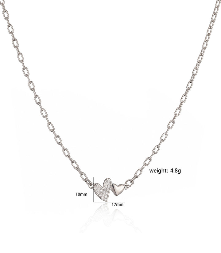 Collar Silver Diamond Love
