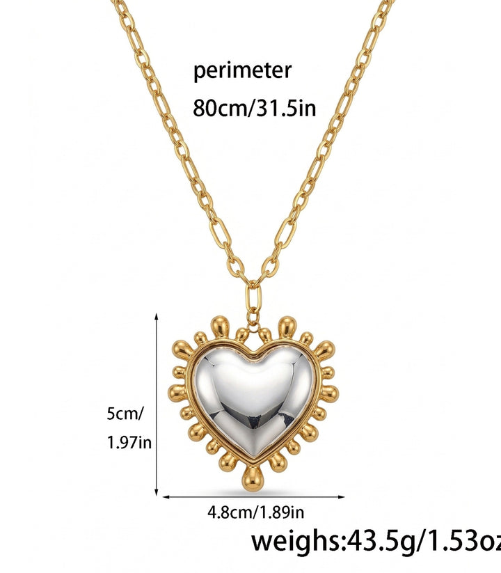 Collar Corazón negro