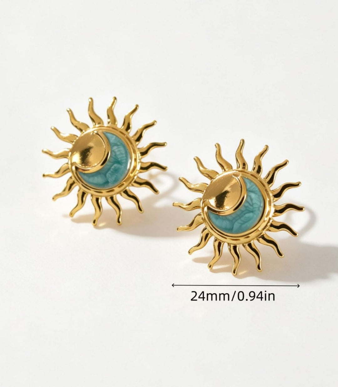 Aretes Moon Sun Stud