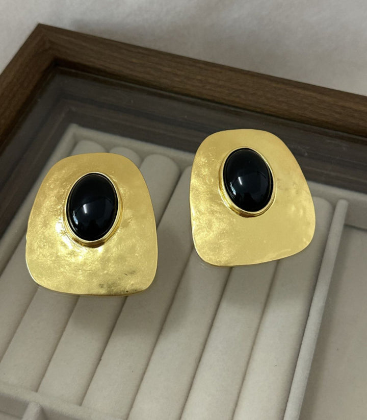 Aretes Black Textured Geometric