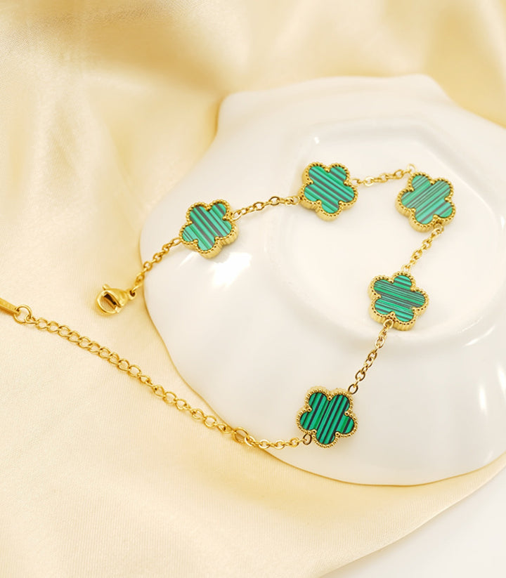 Brazalete Flores Verdes