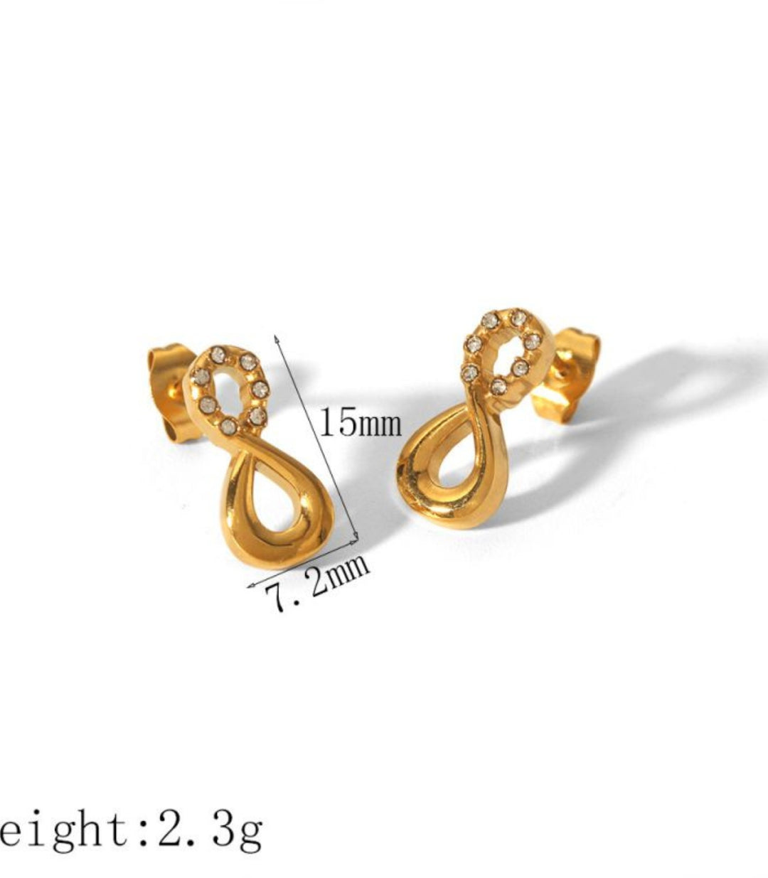Aretes Infinito Zirconias