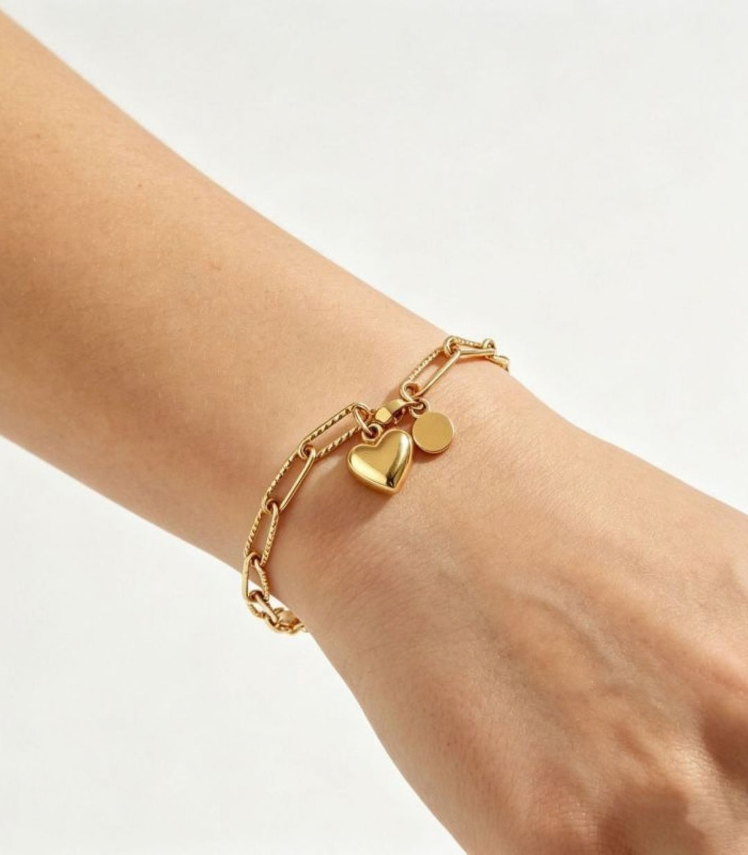 Brazalete Dorado Corazón