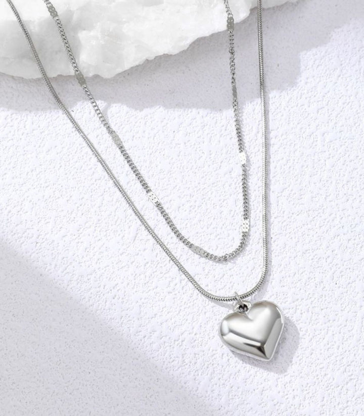 Collar doble layer plata