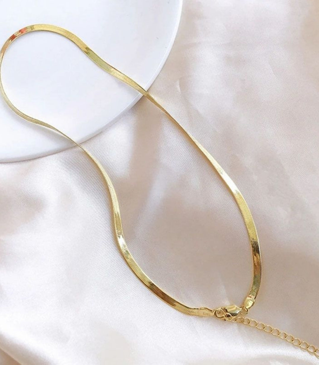 Collar Snake Bone Gold 18k