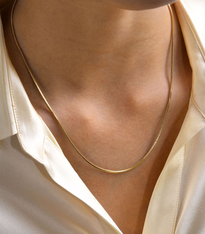 Collar cadena dorada 2mm