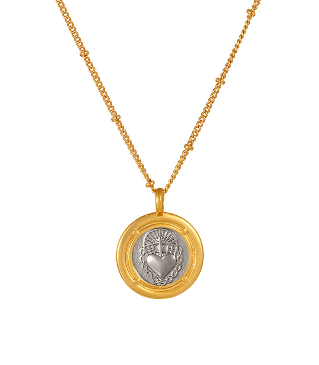 Collar round sagrado corazón