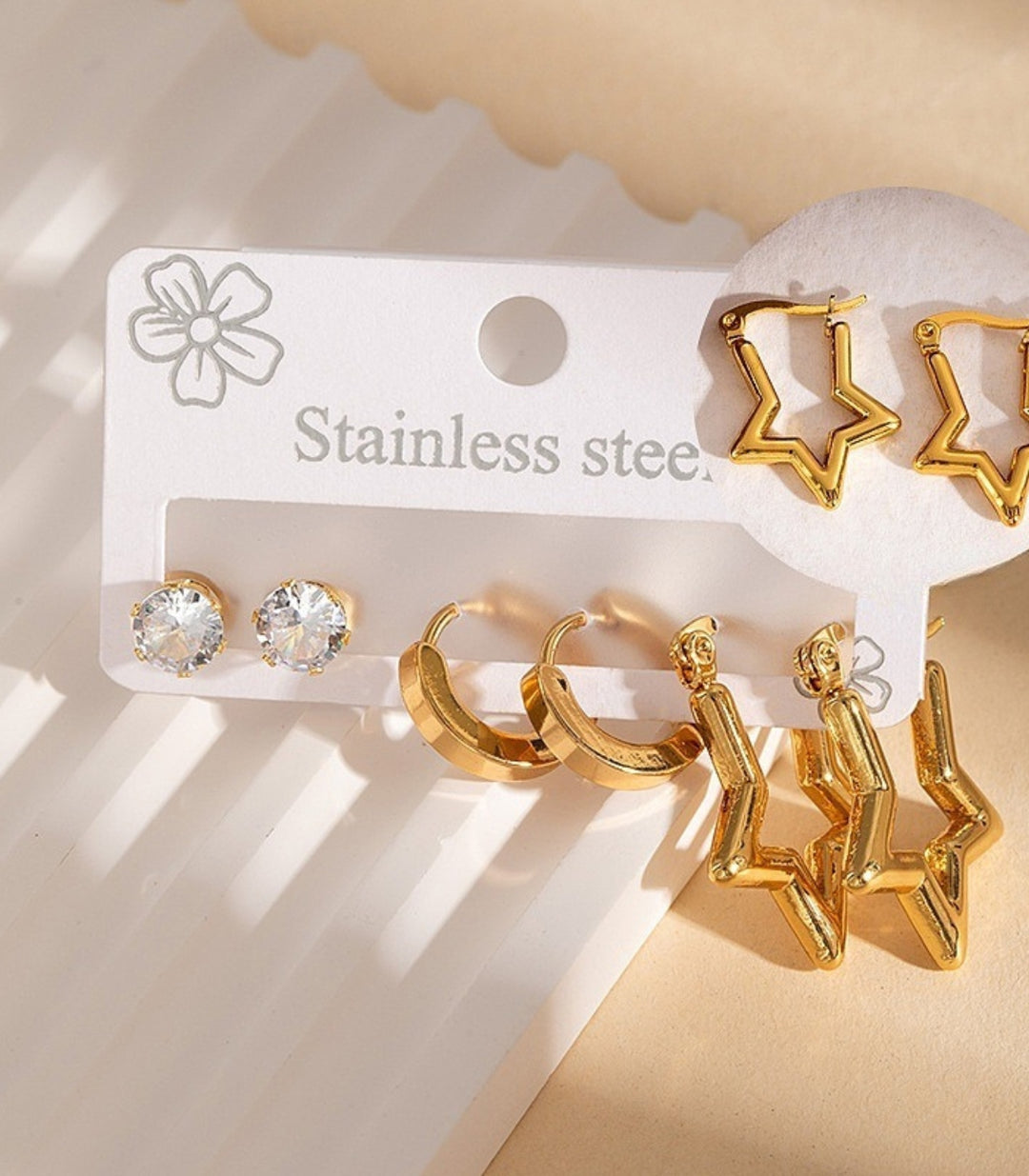 Aretes set con estrellas