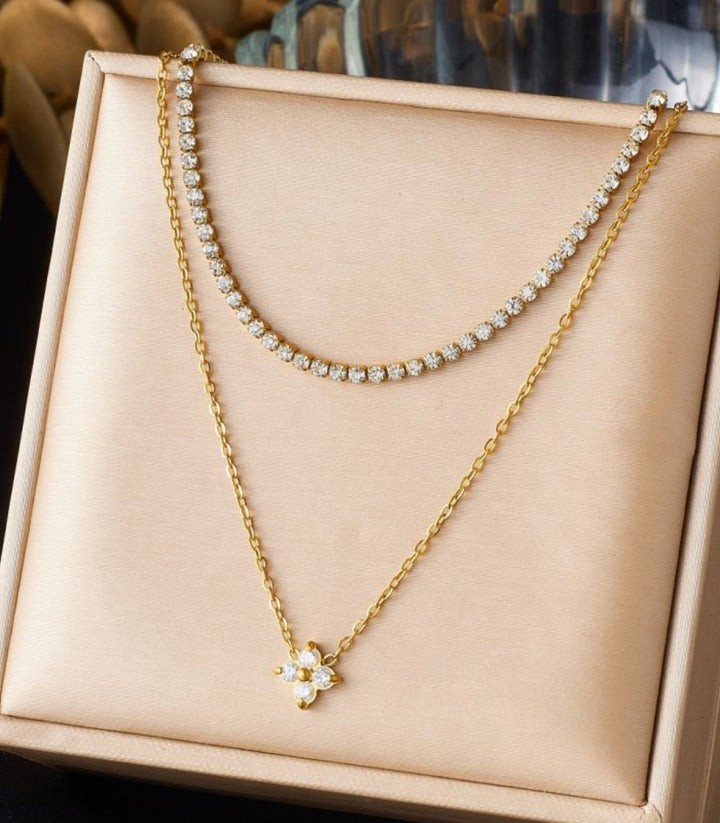 Collar Diamond Double Layer