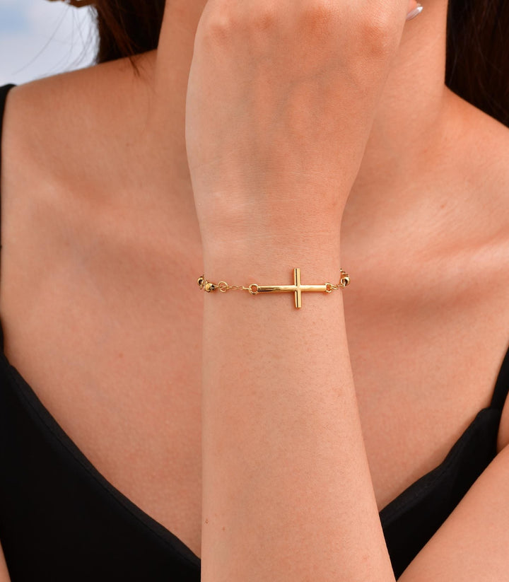 Brazalete Cruz con Virgen